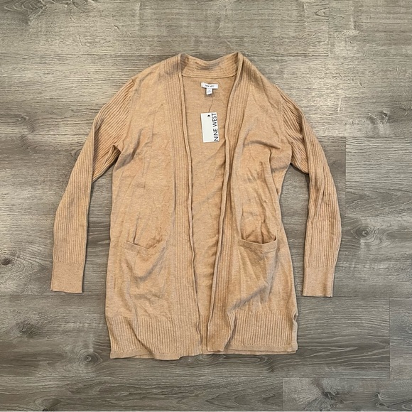 Nine West Essential Cardigan (Tan Heather) - Picture 2 of 4